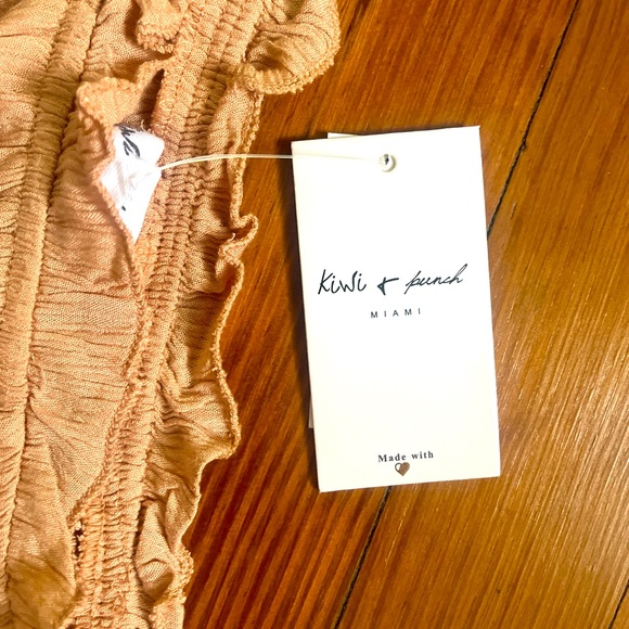 Crop Top Junior Large Peach Kiwi + Punch New With Tags - Picture 3 of 4